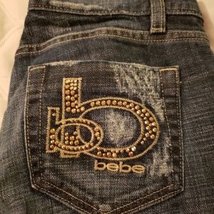 Bebe low rise skinny jeans